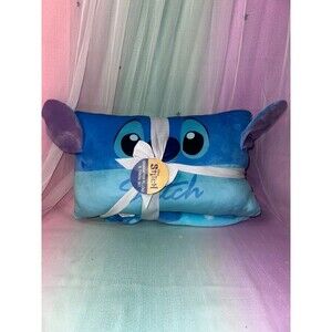 Disney Stitch Character Throw Pillow & Blanket Set